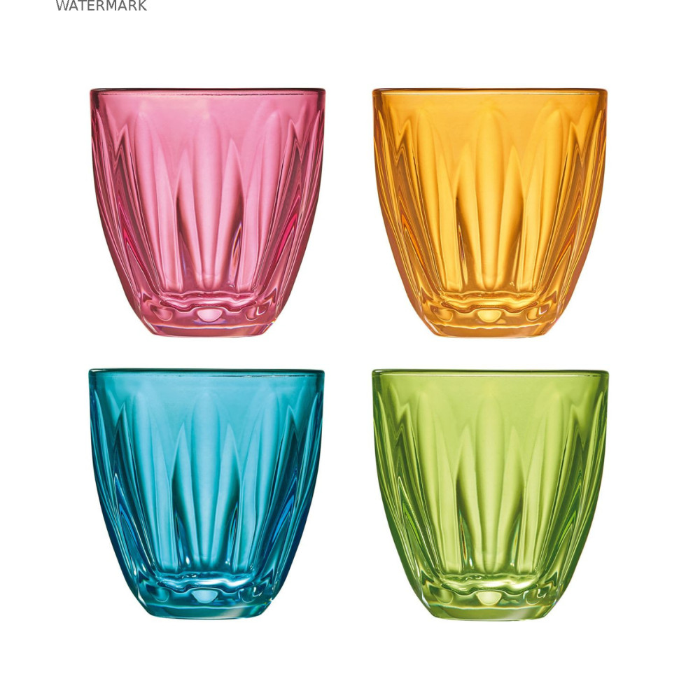 Lily Szklanki Kolorowe 4 szt. 250 ml