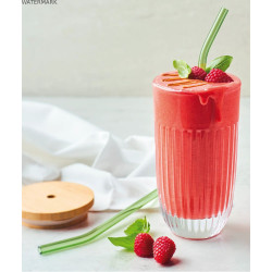 Ouessant Szklanka ze Szklaną Słomką i Pokrywką 400 ml