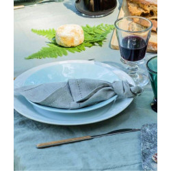 Abeille Talerz Głęboki Ceramiczny Błękitny