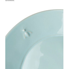 Abeille Talerz Obiadowy Ceramiczny Błękitny