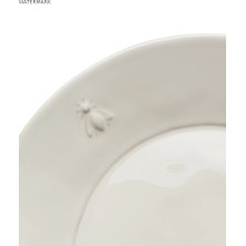 Abeille Talerz Obiadowy Ceramiczny Kremowy